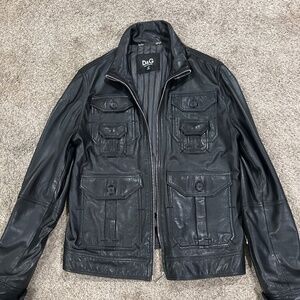 Dolce and Gabbana leather jacke